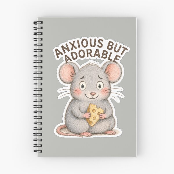 Item preview, Anxious but Adorable Mouse designed and sold by ChirpInc.