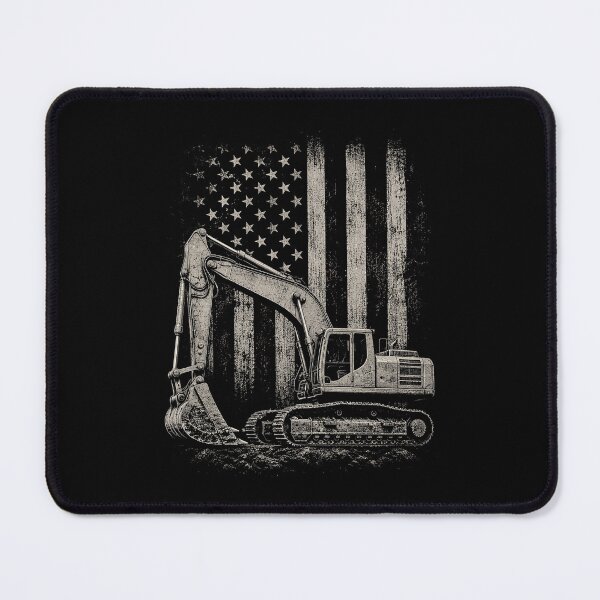 Item preview, Heavy Equipment Operator Excavator US Independence Day designed and sold by OlakunleOloroz.