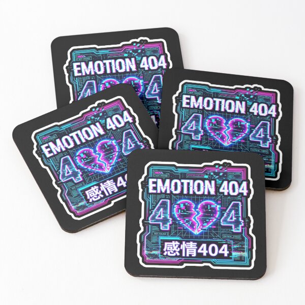 Item preview, Emotion 404 (感情404) - JDM Street Edition Cyber Heart Glitch designed and sold by Japan-kanji-ya.