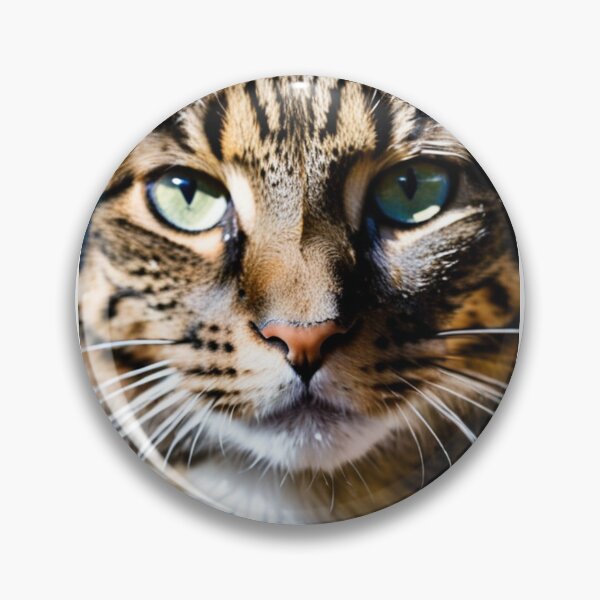 Item preview, Animals - Tabby Cat Portrait, Captivating Blue-Green Eyes designed and sold by DoodyPets.