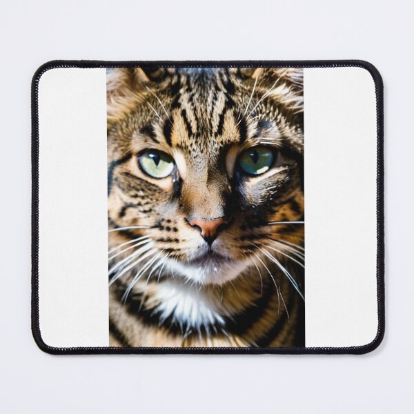 Item preview, Animals - Tabby Cat Portrait, Captivating Blue-Green Eyes designed and sold by DoodyPets.