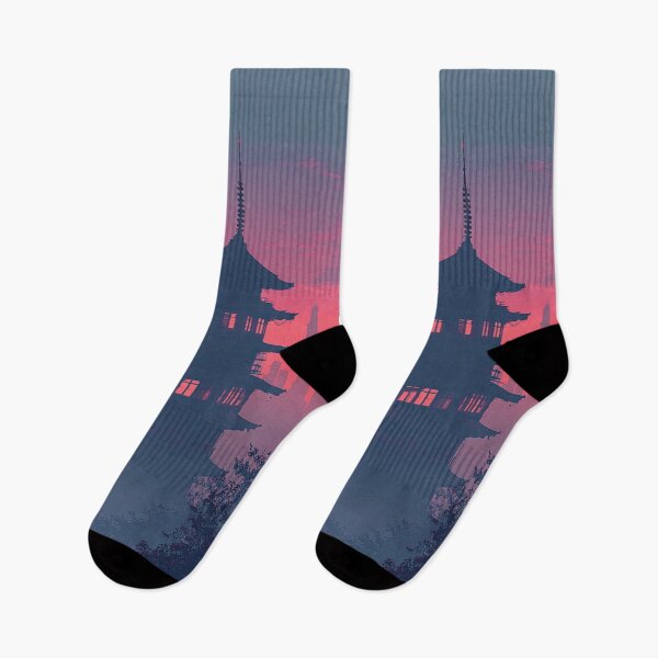 Item preview, Tokyo Pagoda Neon Synthwave Aesthetic designed and sold by Late Theory.