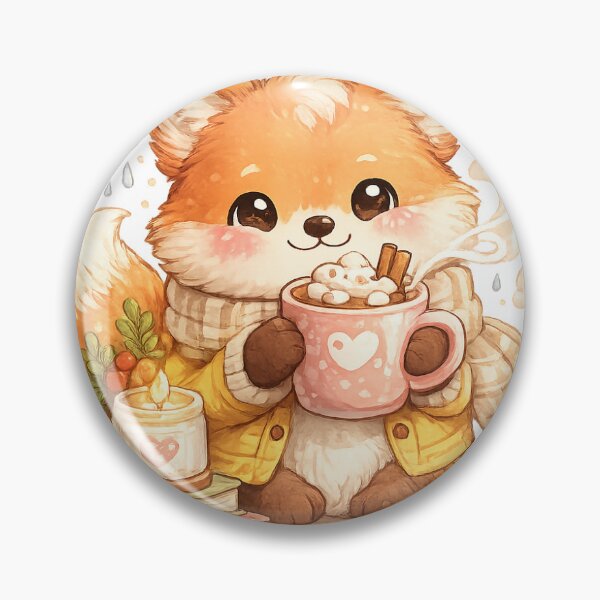 Item preview, Cozy Moments Cute Fox Sticker designed and sold by happyhub786.