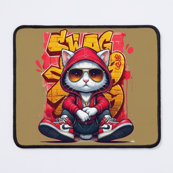 Item preview, Aesthetic Swag Cat Graffiti Streetwear | Cool Hip Hop Cat Design designed and sold by RealCuties.