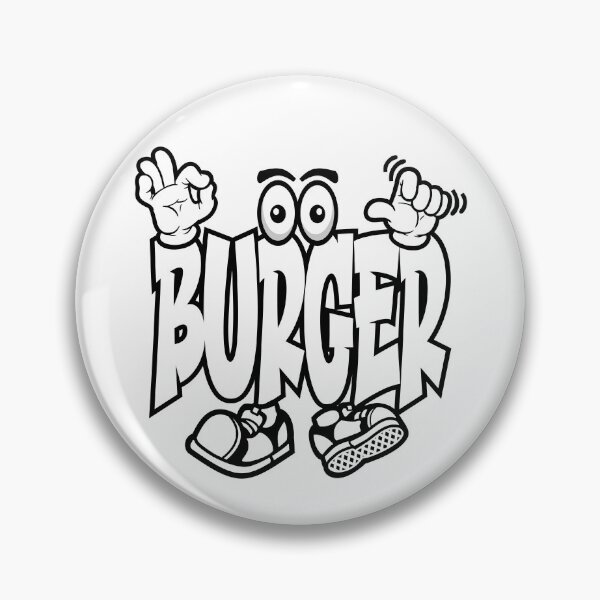Item preview, Burger - FOOD  Graffitti Character Bold Retro designed and sold by NFTWords.