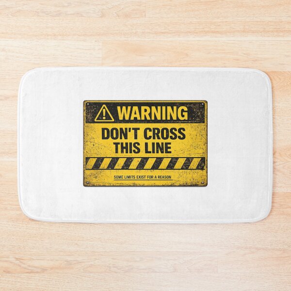 Item preview, SIGNS - Don't cross this line designed and sold by MetusArt.