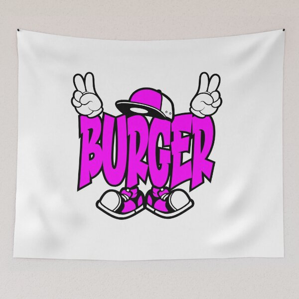 Item preview, Burger - FOOD Lettering Comic Words funny  designed and sold by NFTWords.