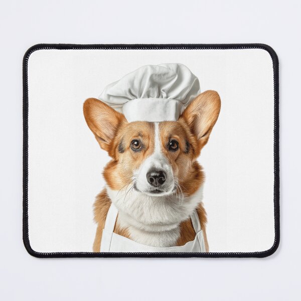 Item preview, Funny Pembroke Welsh Corgi Dog Chef Realistic Animal Cooking Humor Art designed and sold by LazyOwlStore.