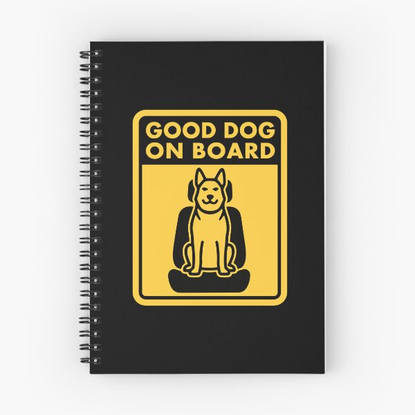 Item preview, Good Dog On Board Yellow Caution Sign For Pet Lover designed and sold by roarsomethings.