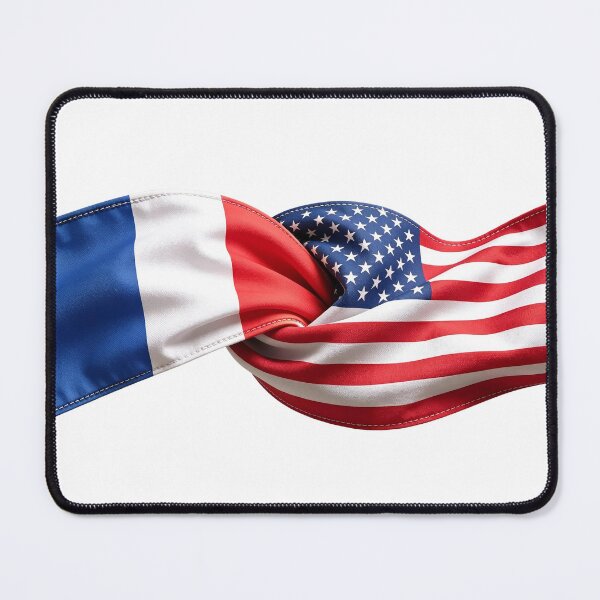 Item preview, France and USA Flags Entwined designed and sold by TirConnaill.