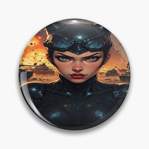 Item preview, Crimson Lips Catwoman - Tactical Warfare Dark Fantasy Art designed and sold by jmavila.