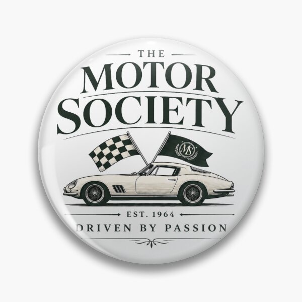 Item preview, Vintage Classic Car Racing Club Logo | European Motorsport Heritage | Luxury Grand Touring Sports Car | Gentleman Driver Retro Auto Design designed and sold by Ivory Code.