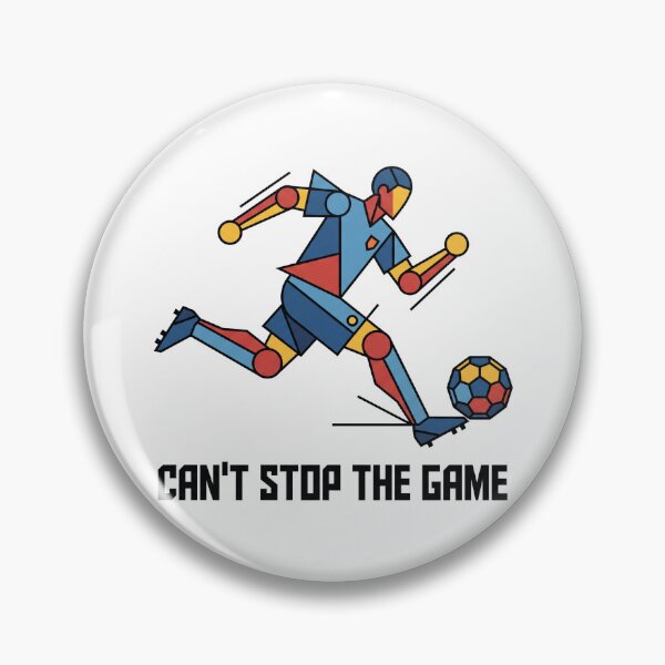 Item preview, Cant Stop The Game Geometric Soccer Shirt designed and sold by TeNovaStudio.