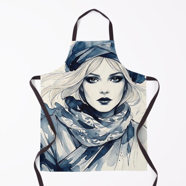 Item preview, Ethereal Fashion Sketch: Watercolor Portrait designed and sold by ToxicInkArt.