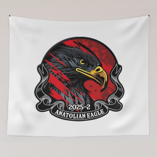 Item preview, Turkish Air Force Anatolian Eagle 2025-2 International Exercise Emblem designed and sold by CharlieDesings.