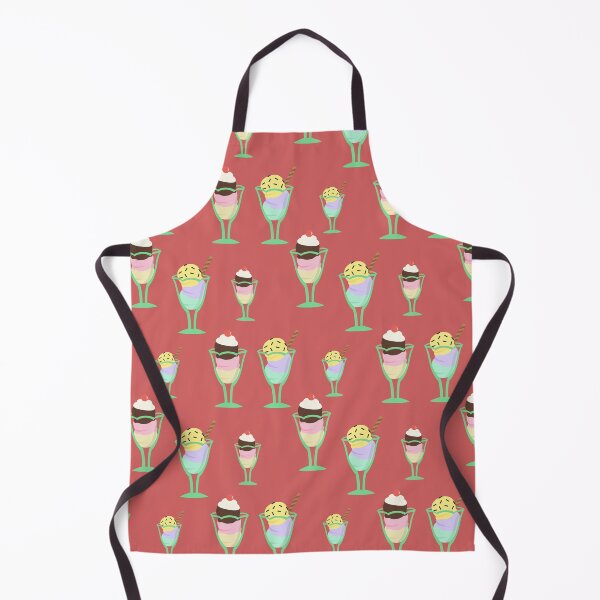 Item preview, Cute Ice Cream Sundae Glasses Pattern designed and sold by Nikola Dio.
