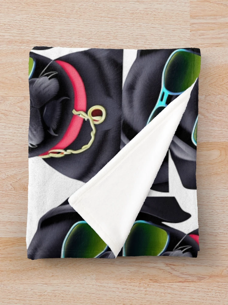 Thumbnail 3 of 6, Throw Blanket, Neon Sunset Motorcycle Rider designed and sold by RaresS.