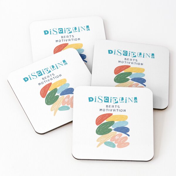 Item preview, Discipline  Beats Motivation Quote designed and sold by Chill Cicken Studio.