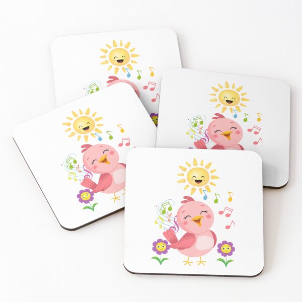 Item preview, Cute Singing Pink Bird designed and sold by yuki-hana.