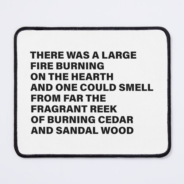 Item preview, The Fragrant Reek of Burning Cedar and Sandal Wood — The Odyssey Quote (White Version) designed and sold by LiteraryRelics.