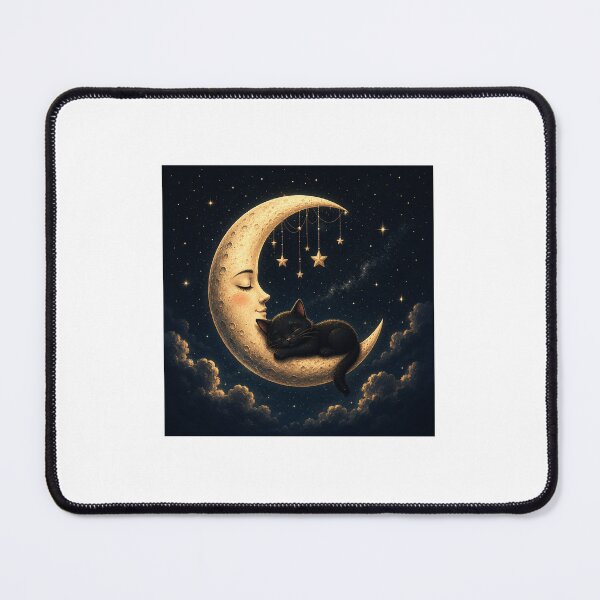Item preview, Moonlit Cat Dreams designed and sold by DaryaArtFrance.