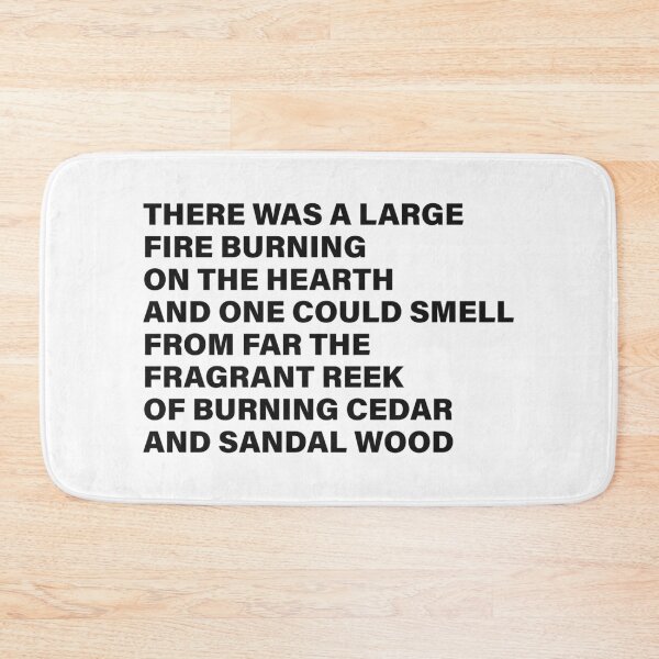 Item preview, The Fragrant Reek of Burning Cedar and Sandal Wood — The Odyssey Quote (White Version) designed and sold by LiteraryRelics.