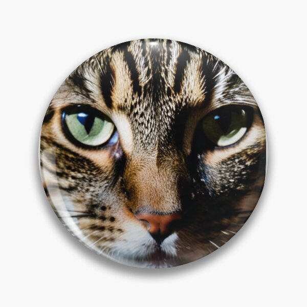 Item preview, Animals - Tabby Cat with Emerald Eyes, Hypnotic Close-Up Portrait designed and sold by DoodyPets.