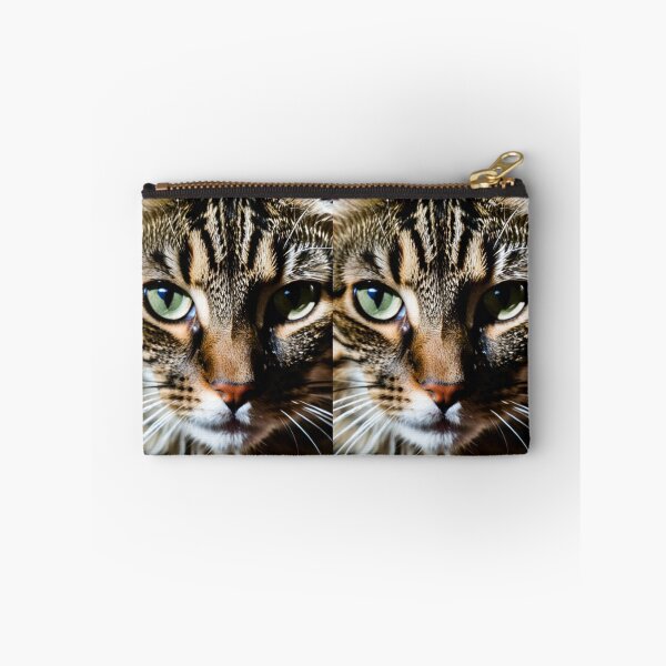 Item preview, Animals - Tabby Cat with Emerald Eyes, Hypnotic Close-Up Portrait designed and sold by DoodyPets.