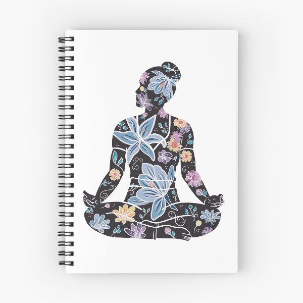 Item preview, Cross-Legged Pose - Black Silhouette (Yoga Botanicals Series) designed and sold by Winooski Designs.