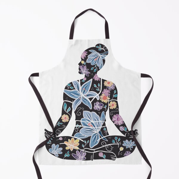Item preview, Cross-Legged Pose - Black Silhouette (Yoga Botanicals Series) designed and sold by Winooski Designs.