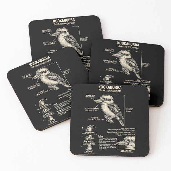 Item preview, Kookaburra Scientific Anatomy Ornithology Animal Lover designed and sold by Kimberley King Art  King Art.