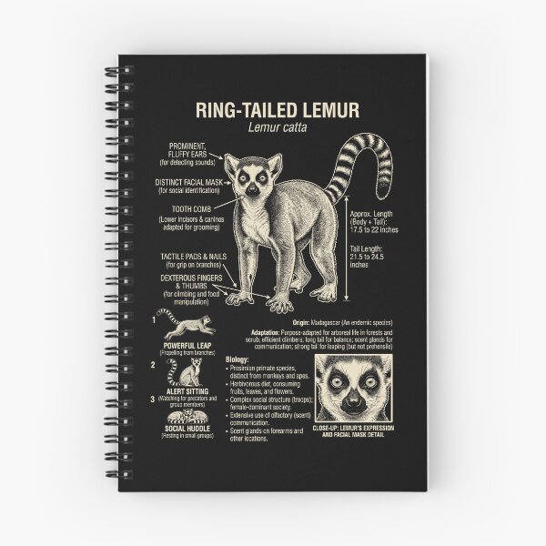Item preview, Lemur Scientific Anatomy Biology Animal Lover designed and sold by Kimberley King Art  King Art.