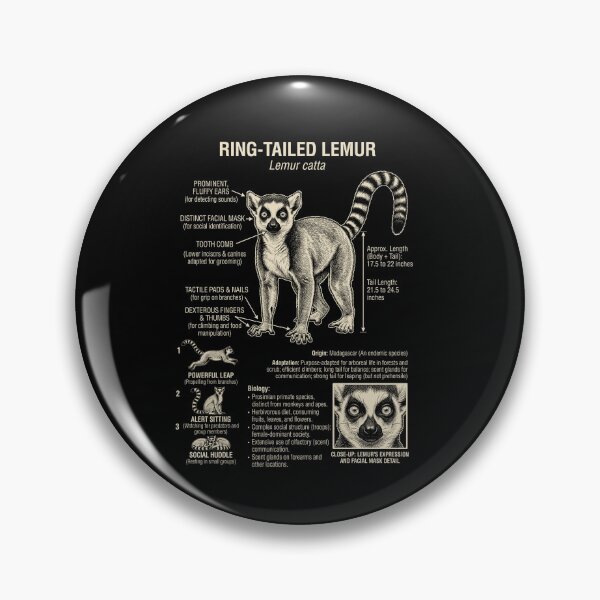 Item preview, Lemur Scientific Anatomy Biology Animal Lover designed and sold by Kimberley King Art  King Art.