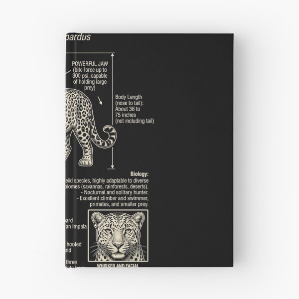 Item preview, Leopard Scientific Anatomy Biology Animal Lover designed and sold by Kimberley King Art  King Art.