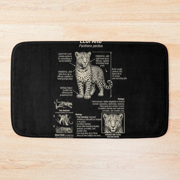 Item preview, Leopard Scientific Anatomy Biology Animal Lover designed and sold by Kimberley King Art  King Art.