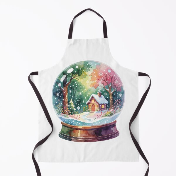Item preview, Snow Globe Sticker | Winter Forest Cabin designed and sold by AillustriaAK.