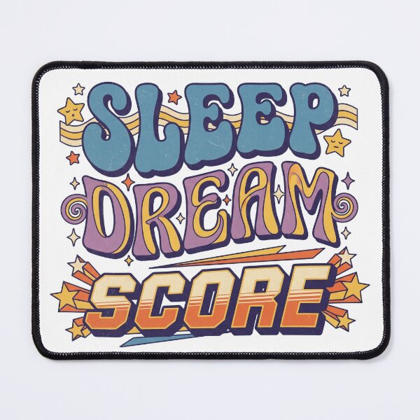 Item preview, Sleep Dream Score Retro Groovy Soccer Shirt designed and sold by TeNovaStudio.