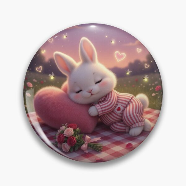 Item preview, Cute Sleeping Bunny in Pajamas – Cozy Night Meadow Magical Valentine Rabbit designed and sold by lovelistivkaa.
