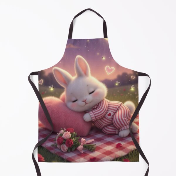 Item preview, Cute Sleeping Bunny in Pajamas – Cozy Night Meadow Magical Valentine Rabbit designed and sold by lovelistivkaa.