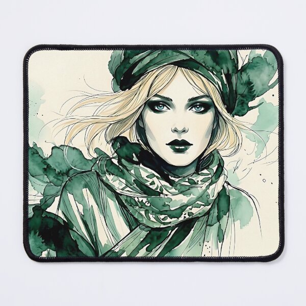 Item preview, Ethereal Fashion Sketch: Watercolor Portrait designed and sold by ToxicInkArt.