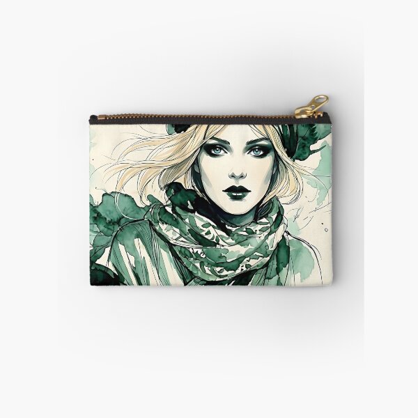 Item preview, Ethereal Fashion Sketch: Watercolor Portrait designed and sold by ToxicInkArt.