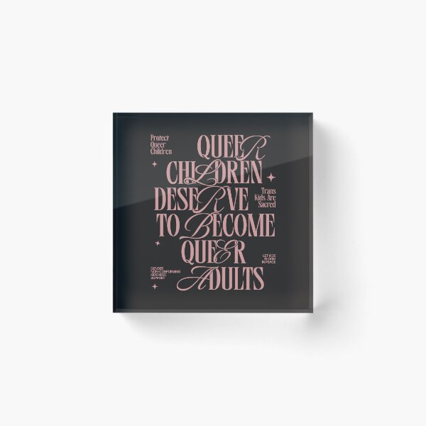 Item preview, Protect Queer Children - Trans Kids Are Sacred designed and sold by Riot-And-Hope.