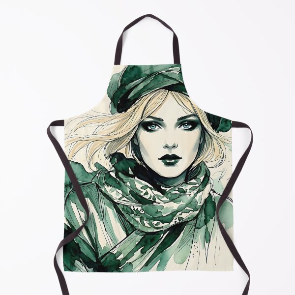 Item preview, Ethereal Fashion Sketch: Watercolor Portrait designed and sold by ToxicInkArt.