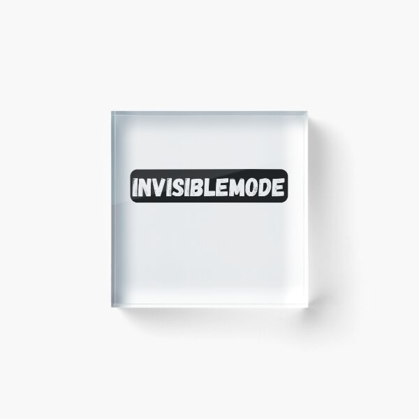 Item preview, Invisiblemode Dark Aesthetic Typography Design designed and sold by variant designer.