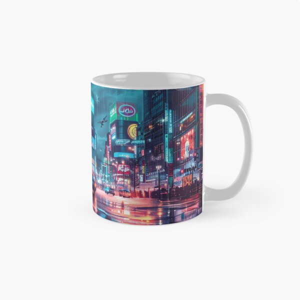 Item preview, Rainy Tokyo Neon Noir - Cyberpunk Cityscape designed and sold by VectorForge.