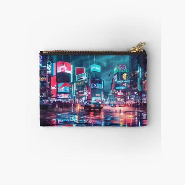 Item preview, Rainy Tokyo Neon Noir - Cyberpunk Cityscape designed and sold by VectorForge.