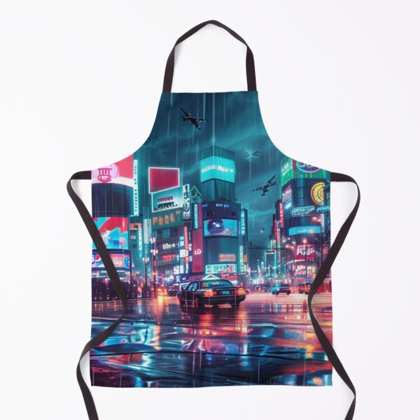 Item preview, Rainy Tokyo Neon Noir - Cyberpunk Cityscape designed and sold by VectorForge.