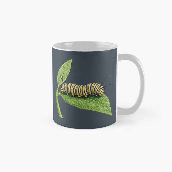Item preview, Monarch Caterpillar on Milkweed designed and sold by BloomStudio1.