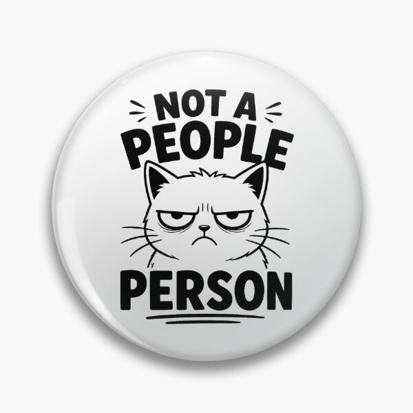 Item preview, Not A People Person - Funny Antisocial Grumpy Cat designed and sold by SociallyDeadClub.