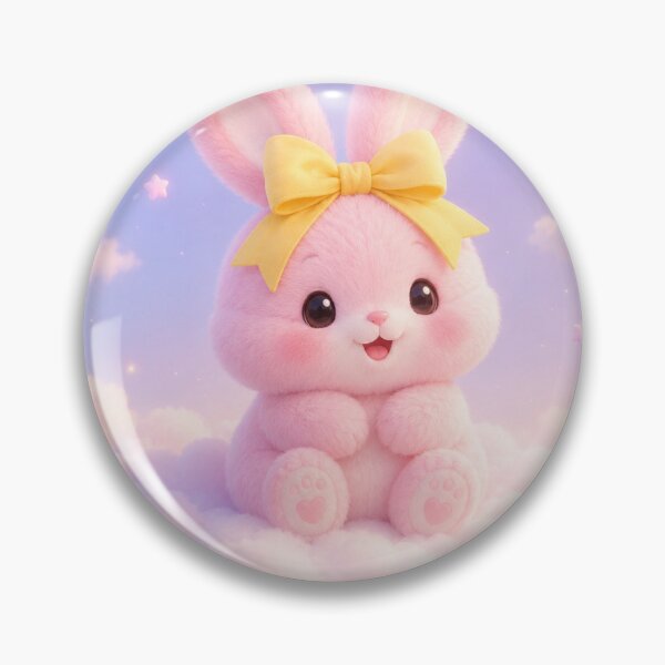 Item preview, Cute Pink Bunny on Clouds designed and sold by 0606PM.